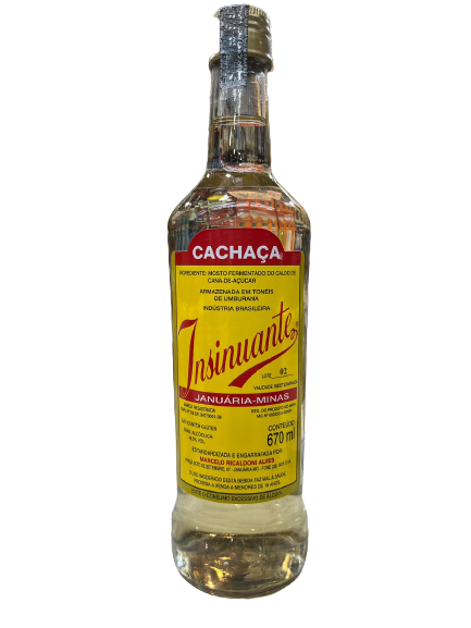 AGUARDENTE INSINUANTE GARRAFA VIDRO 670ML