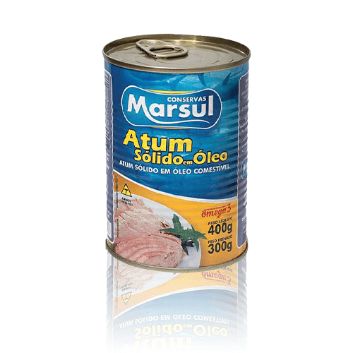 ATUM SOLIDO EM OLEO MARSUL 400G