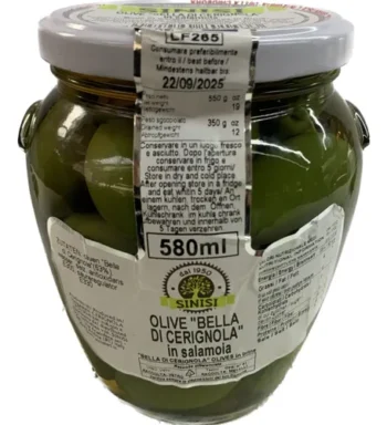 AZEITONAS BELLA DI CERIGNOLA SINISI 550ML VERDES