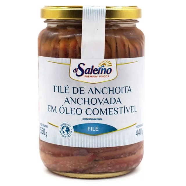 FILE DE ANCHOVAS DI SALERNO 550/400g