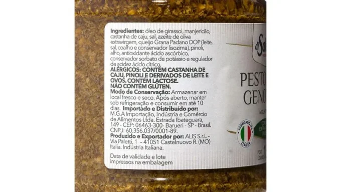 MOLHO PESTO DI SALERNO 180g - Imagem 2