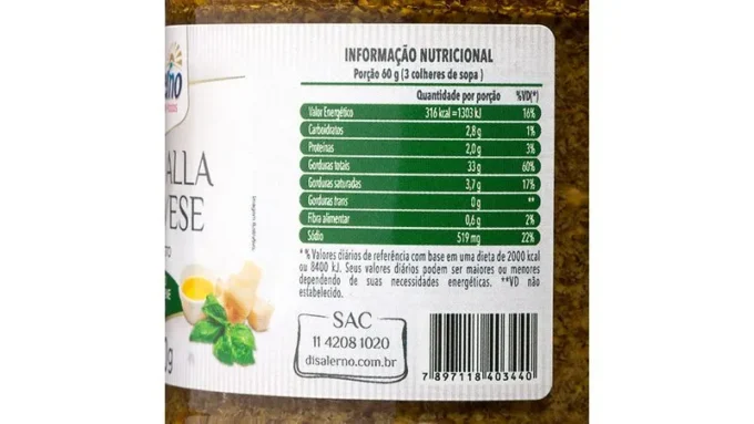 MOLHO PESTO DI SALERNO 180g - Imagem 3