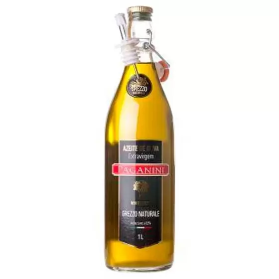 Azeite De Oliva Extra Virgem Grezzo Naturale Italiano Paganini Vidro 1L