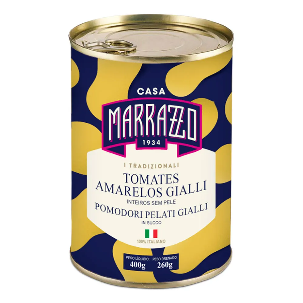 TOMATE PELADO AMARELOS CASA MARRAZZO 400g