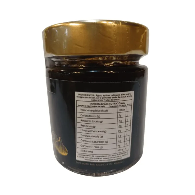 GELEIA DE ALHO NEGRO COM TRUFAS BRANCAS TARTUFO BRASIL 150g - Imagem 3