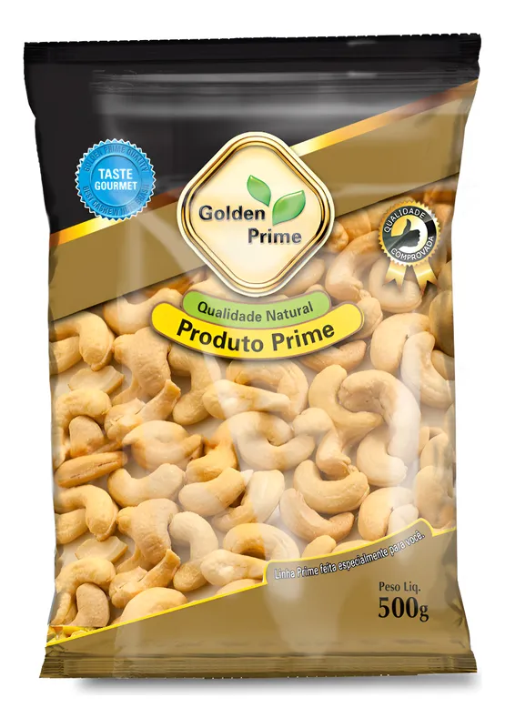 Castanha De Caju Premium Torrada Salgada 500g - Golden Prime - Imagem 2