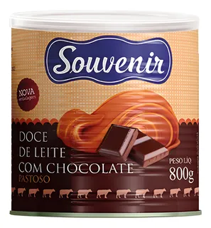 Doce De Leite Com Chocolate Souvenir 800g